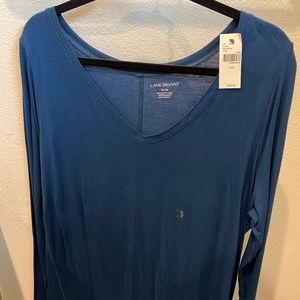 NWT's Women's Long Sleeve Top; Royal Blue )